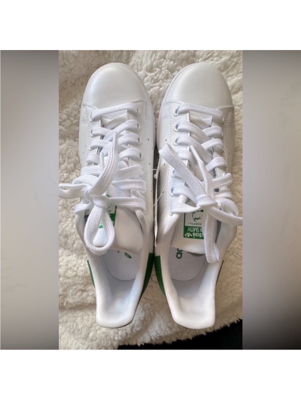 adidas White & Green Low-Top Sneakers Stan Smith